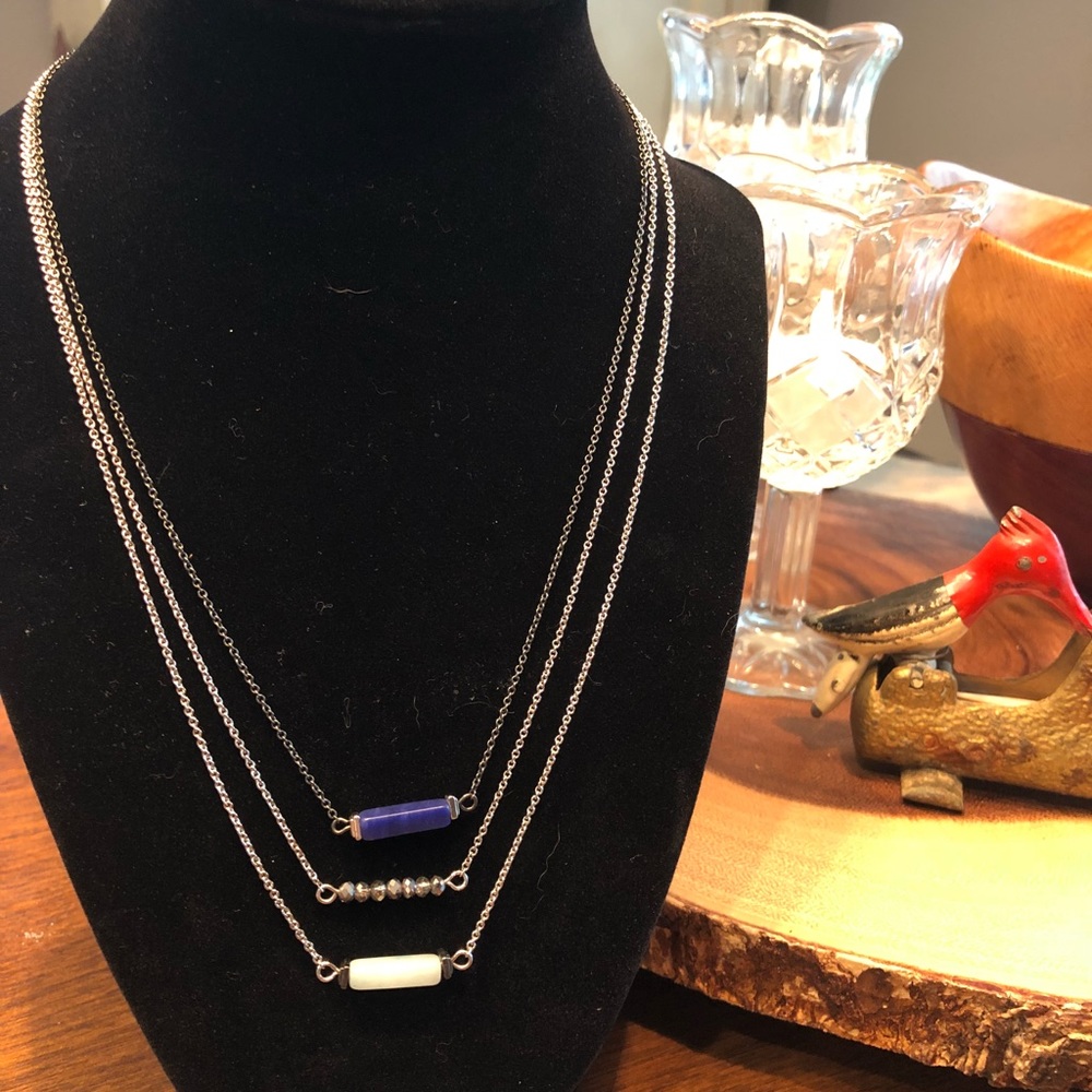 Three tier adjustable necklace